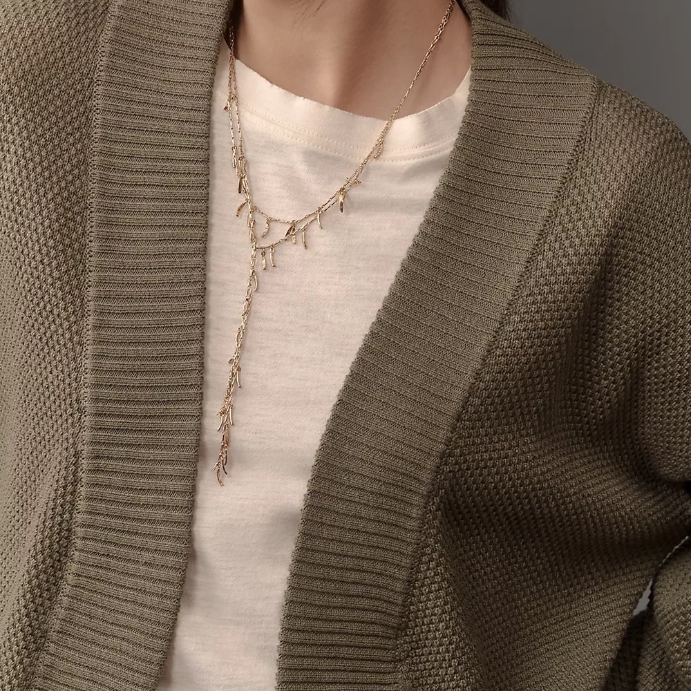 Anthropologie Flat White Cardigan Sweater